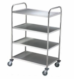 Stainless steel trays cart